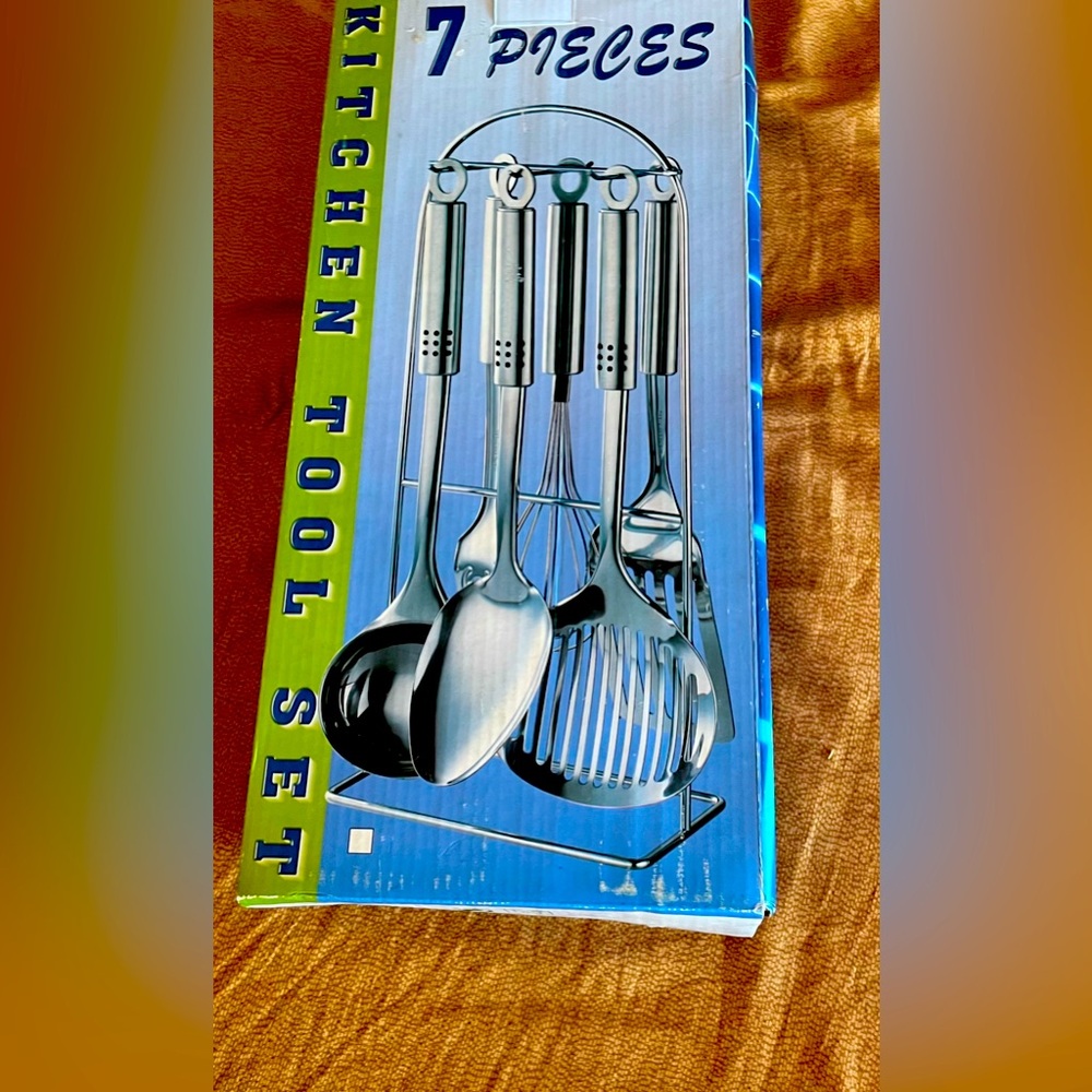 7 Piece Stainless Steel Kitchen Tool Set NWT